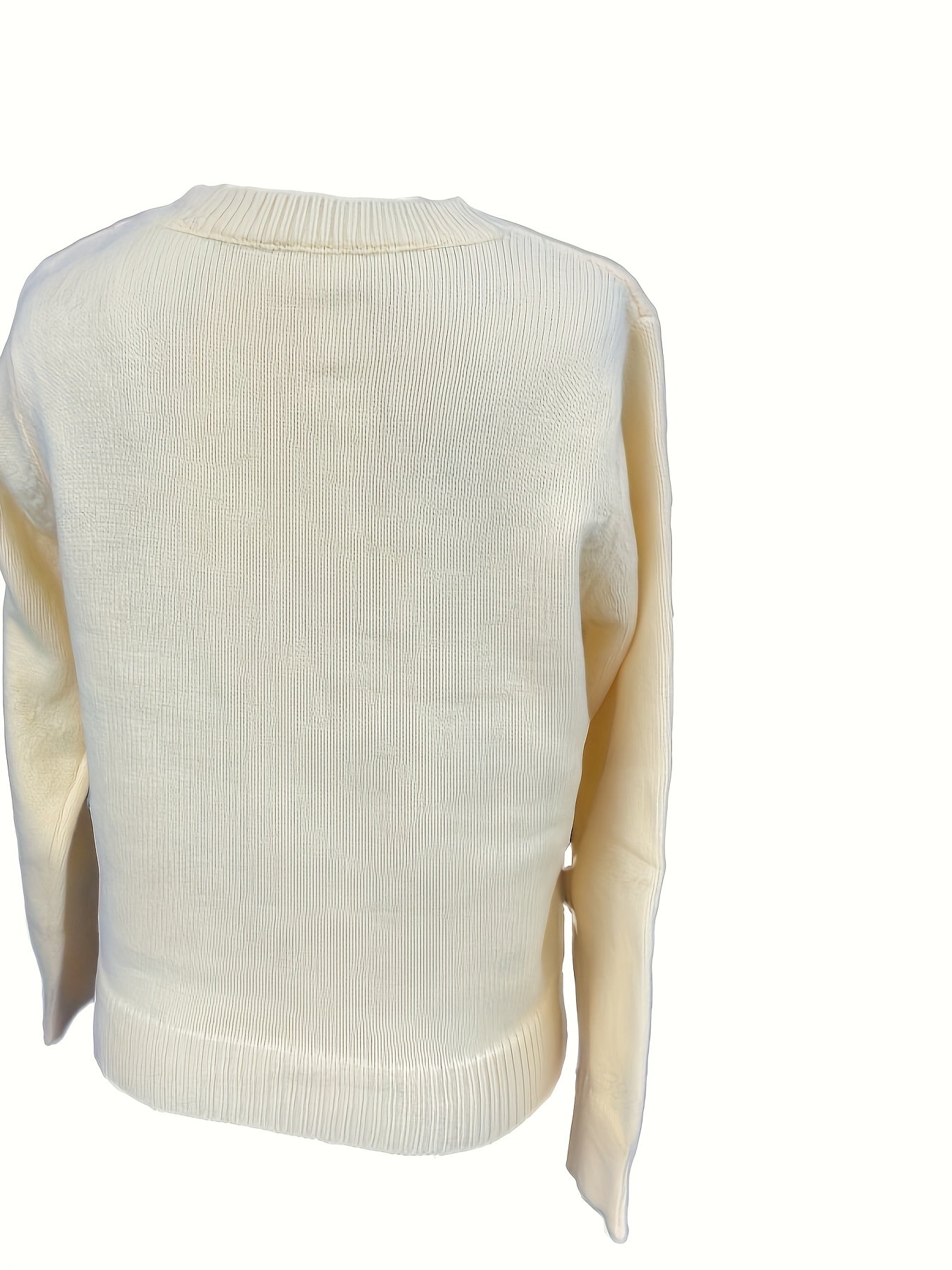 Round Neck Buttoned Cardigan