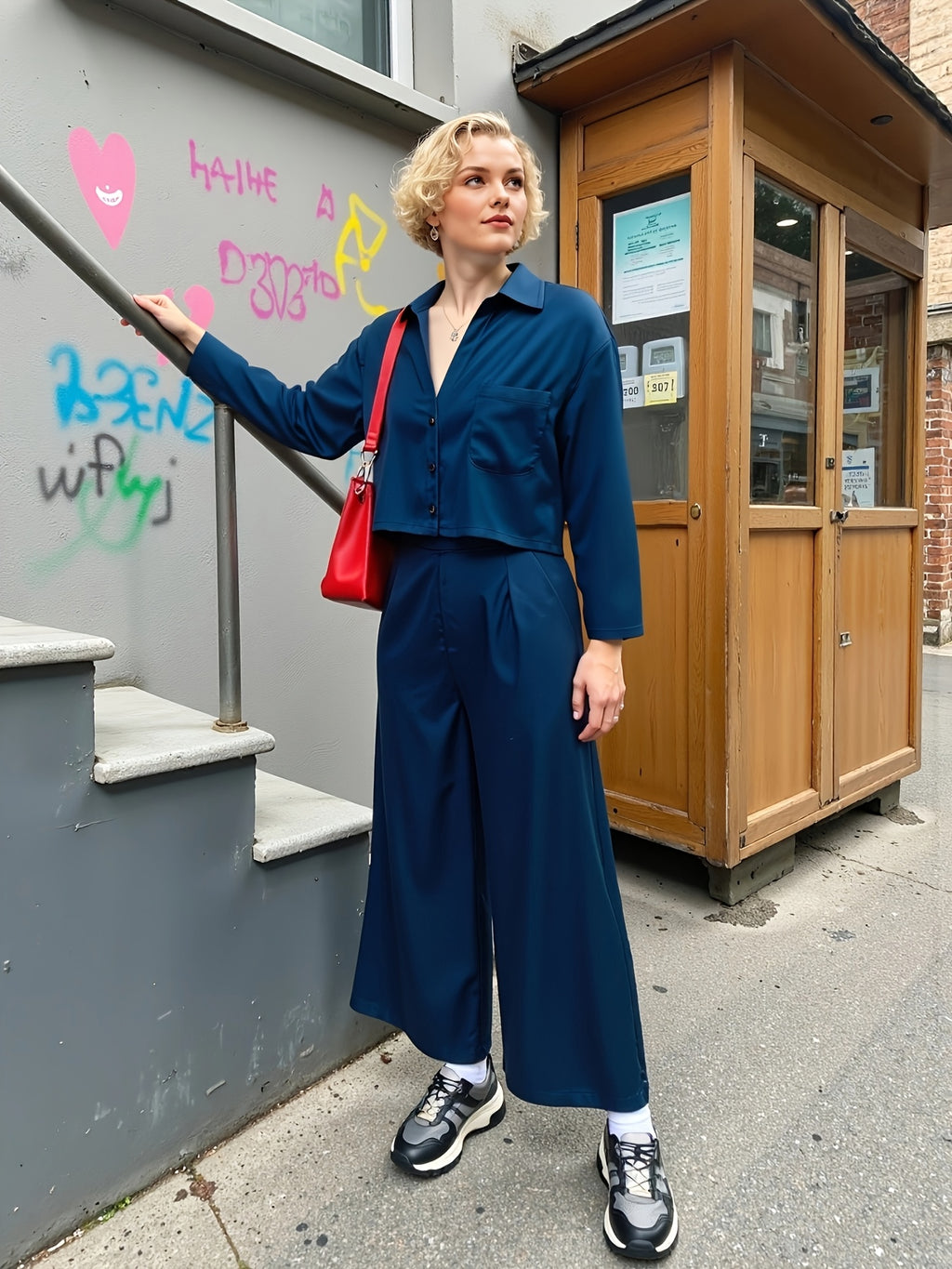 Women's Long Sleeved Top+long Pants Set for Spring And Autumn Thin Style Street Casual Morning Run Outfit