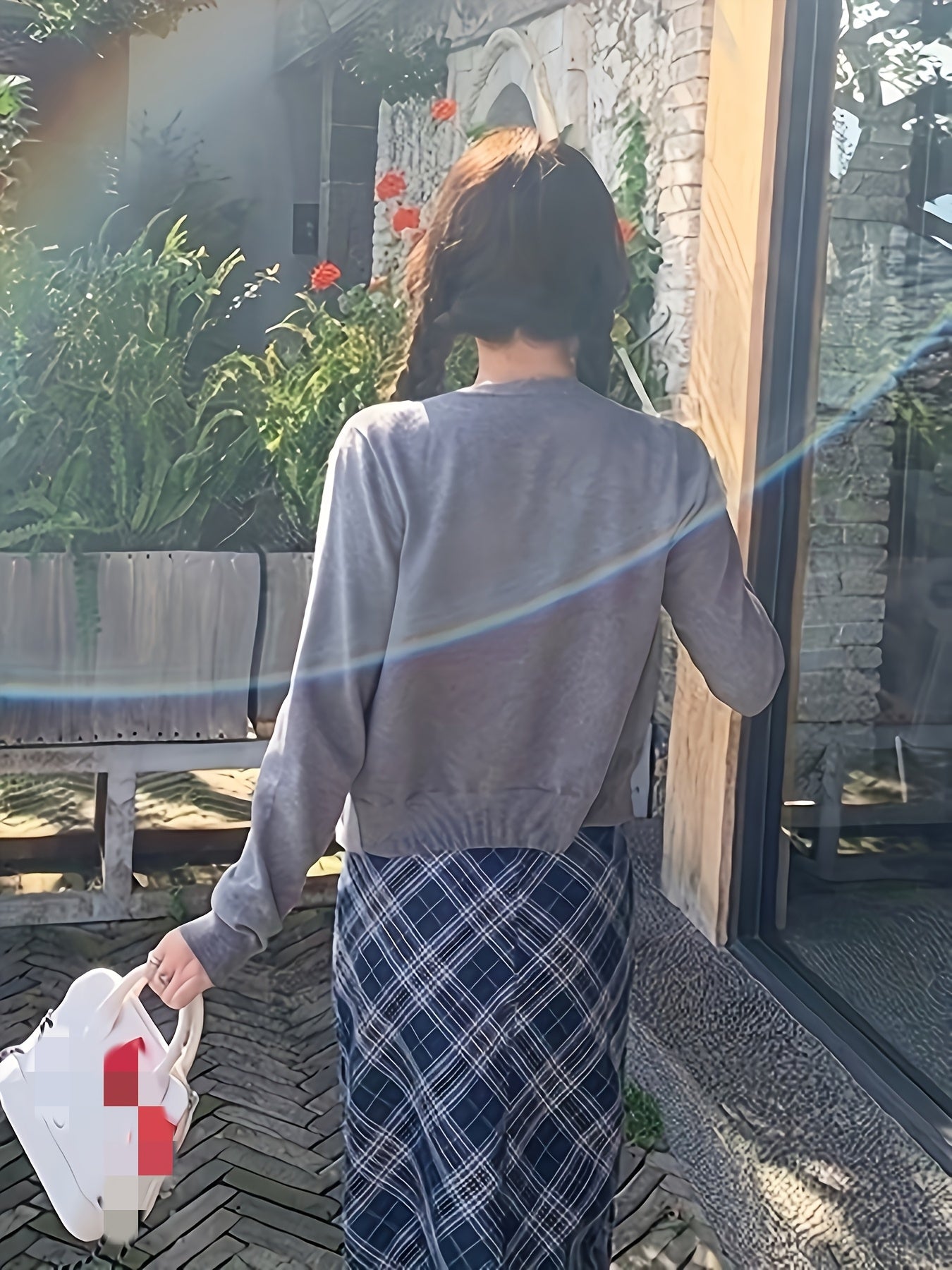 Women's Korean Style -Embroidered Cardigan Jacket - 4 Colors (White\u002FBlack\u002FNavy\u002FBeige) | Short Slim-Fit Blazer-like Coat with Collar & Golden-Tone Buttons | Spring\u002FFall Layering for Casual, Office & College Wear