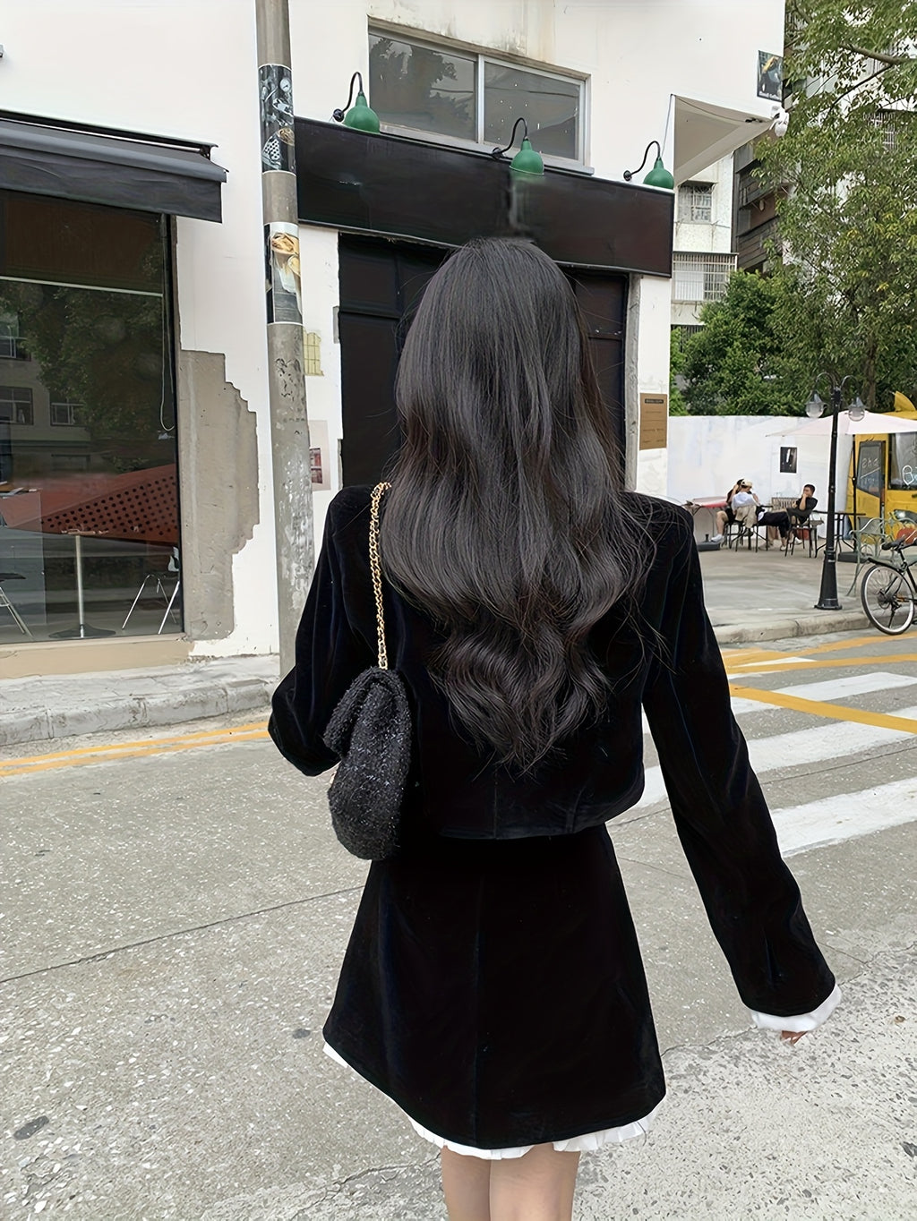 Elegant Style Suit, French Top, Hepburn Style Small Dress, Slim Fit Two-Piece Skirt, Autumn Outfit, a Complete Set