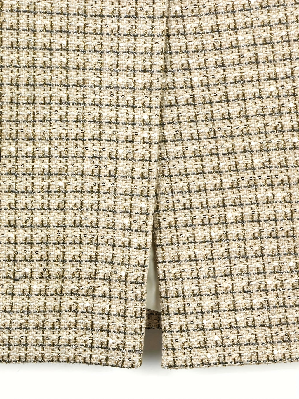 Two-Piece Set of Dazzling Evening Wear, Featuring a Delicate And Heavy-Duty Beaded Golden Tweed Skirt And a Midi Dress Set 2902.