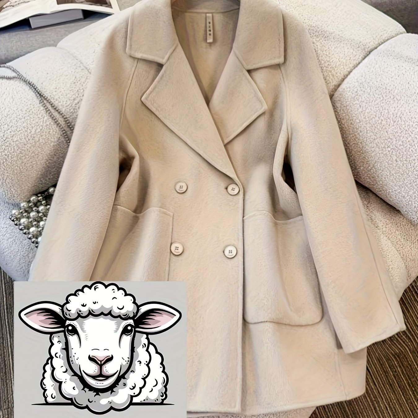 Women'S Vintage Winter Coat - Elegant Trench Coat with Button Front Closure, Structured Collar & Long Sleeves, Solid Color Long Coat for Fall\u002FWinter, Formal & Casual Outfits, Winter Coats, Seasonal Fashion, Classic Design, Durable Fabric