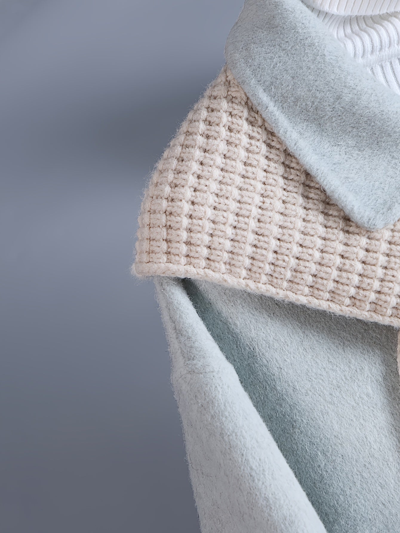 Women'S Mint Green Luxury Wool Coat - Elegant Lapel Collar Single-Breasted Winter Jacket with Pockets, Soft Warm Outerwear for Fall & Winter, Casual to Formal Events, Winter Coat, Formal Event Attire, Sophisticated Style, Durable Fabric