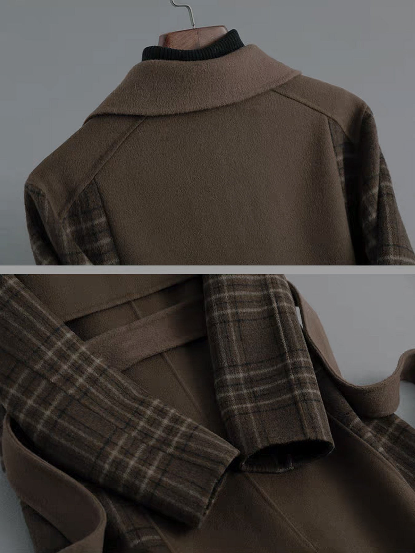 Women'S Elegant Long Coat - Chic Office to Party Outerwear, Structured H-Silhouette, Long Formal & Everyday Jacket for Fall\u002FWinter, Brown\u002F, Winter Fashion, Classic Design, Professional Women