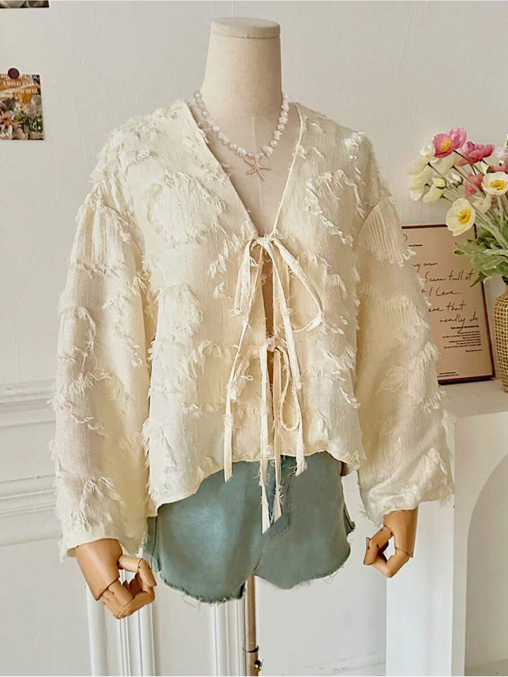 Women'S Elegant V-Neck Cardigan with Tie-Front Detail - Lightweight Open Front Sweater for Fall\u002FWinter, Solid Color, Perfect for Casual or Holiday Outfits, Sweater Cardigan, Winter Fashion, Laceup Detailing