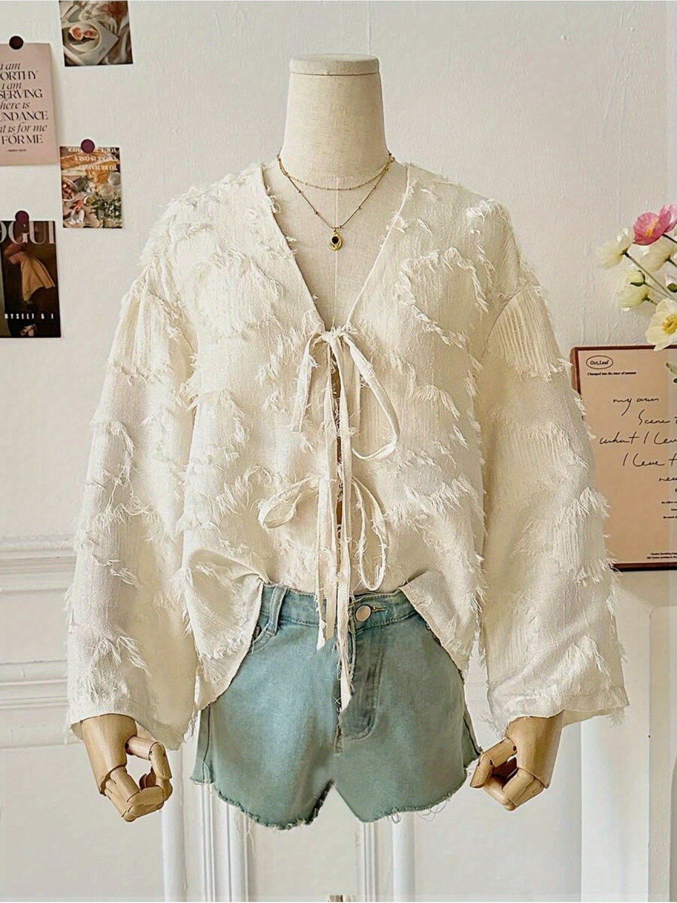 Women'S Elegant V-Neck Cardigan with Tie-Front Detail - Lightweight Open Front Sweater for Fall\u002FWinter, Solid Color, Perfect for Casual or Holiday Outfits, Sweater Cardigan, Winter Fashion, Laceup Detailing